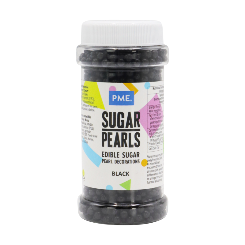Sugar Pearls Black Donna's Cake Decorating Supplies
